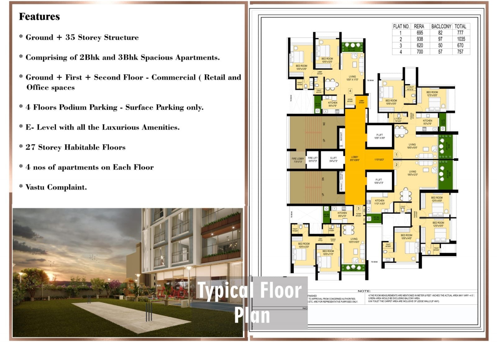 Swaroop Resham heights floor plan